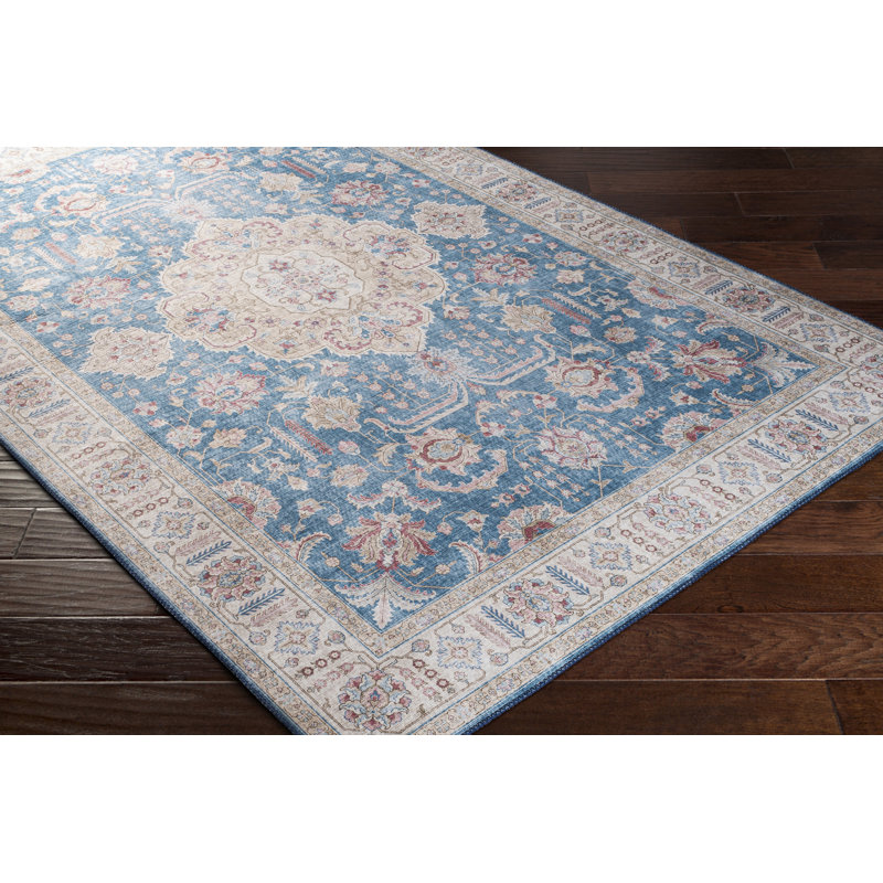 Charlton Home® Dipak Oriental Blue Area Rug & Reviews Wayfair